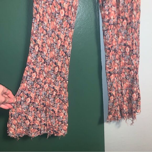 Free People Flowy Bell Bottom Pants Small - Picture 5 of 8